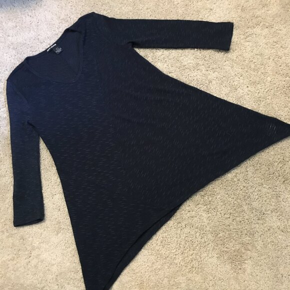 DKNY JEANS Navy Blue A-Line Knit Sweater - Picture 10 of 16